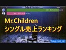 ミスターチルドレンのシングル売上ランキング・グラフで見る　Mr.Children 桜井和寿　ミスチル