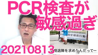 PCR検査が敏感すぎる／岸防衛大臣靖国参拝、時事通信発狂／サンモニ打ち切り？20210813