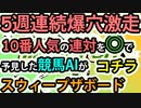 【競馬AI】レパードステークス10番人気2着激走のスウィープザボードを最上位評価したラップ解析ソフトMonarch【ヨルゲンセンの競馬】