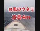 台風のウネリ波高4ｍ・クルーザー操船