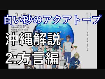白い砂のアクアトープを解説してみた（2：方言編）