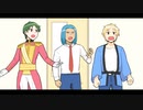 【手描き】武人男の３人出陣【脇下一族列伝】