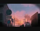 白詰草　夕方の空のショートアニメ