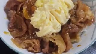 【＃1分クッキング】手作り 豚丼【＃飯テロ ＃料理 ＃丼】