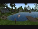 VRChatの先輩サービス「SecondLife」リンデンホーム2019「Porridge Pot Lake（ルーマニア語で”おかゆ鍋”）」ヨット遊び（2021年8月撮影）