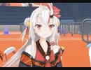 画面を蹴り上げる百鬼あやめ