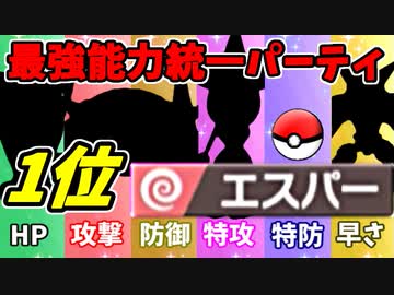 【実況】ポケモン剣盾でたわむれる  能力値１位で作る最強のエスパー統一