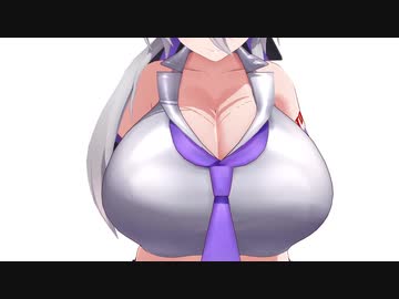 【おっぱいMMD】爆乳なハクさんでハッピーシンセサイザ