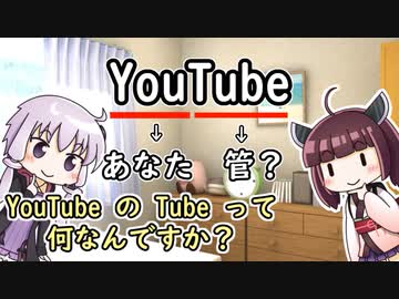 【Voiceroid解説】YouTube の Tube って何？【10秒動画祭】