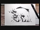 帽子ネズミ - その5 - 【ボールペン画メイキング】- Ballpoint pen drawing -