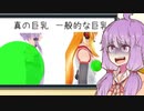 ゆかり「いいですかマキさん、乳の大きさは丸の大きさなんですよ。そう考えると一般的に言われる巨乳の丸の大きさはこれくらいですが、貧乳と言われる丸の大きさはこうなるんです。つまりわたしの胸はこれでも足りな