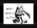 【篠笛で】初音ミクの消失【吹いてみた】( ´･ω･)つ旦