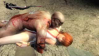 ニンジャガイデンΣ3　かすみ　覆いかぶさりリョナ