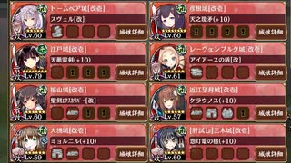 [城プロ:RE]御霊は宵闇に騒ぐ -絶弐- 難 江戸彦根改+★5改下 Lv57-79 全戦功