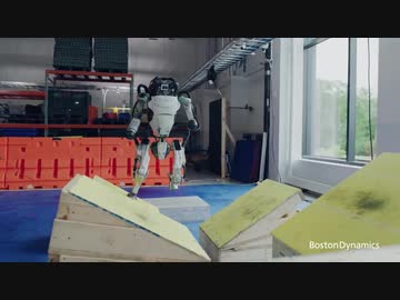 ボストン・ダイナミクスのロボット障害物走