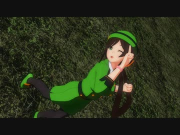 【MMDモデル配布】SSR式理事長秘書ver1.00で「世界の真ん中を歩く」