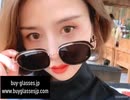 韓国ファッションサングラス オーバル型丸いフレーム紫外線カットレンズ眼鏡サングラス女性2020流行クラシック原宿サングラスめがねおしゃれピンク色水銀レンズ レディース
