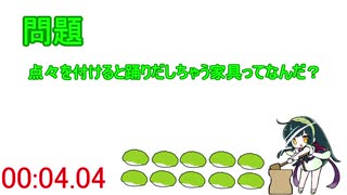 東北ずん子のなぞなぞ1日目