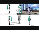 【MMDモーショントレース】ミクに「ポジティブ・パレード」【比較動画】