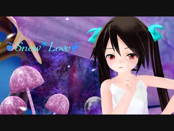 【MMD】黒髪ちゃん達で『Snow＊Love』【初音ミク誕生祭2021】【モーション配布あり】【あぴミク】