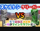 【マイクラ】スケルトンvsクリーパー　最強のモブは誰だ！？【モブ最強王決定戦】