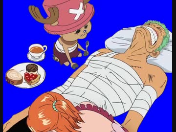 ナミにフ◯ラされてイくのを我慢しているゾロをオカズにするチョッパーBB