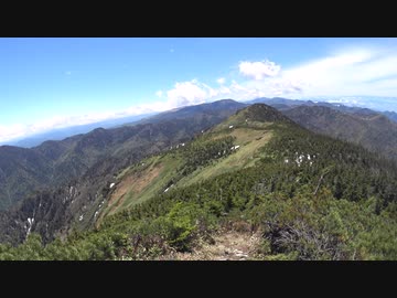 【リアル登山アタック】裏岩菅山　岩菅山まで稜線歩き