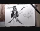 妖精 - その4 -【ボールペン画メイキング】- Ballpoint pen drawing -