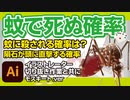 蚊に刺されて死亡する確率は？（世の中の色々な確率）with イラストレーター切り抜き作業（蚊・モスキート.ver）雑学・解説・豆知識