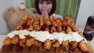 【大食い】業務スーパーのエビフライ□タルタルも‼︎