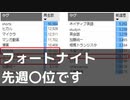 【8月4週】先週のフォートナイトは〇位でした