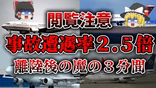 【ゆっくり解説】見たら飛行機に乗れなくなる！知らない方が幸せだった魔の3分間に発生した航空機事故5選