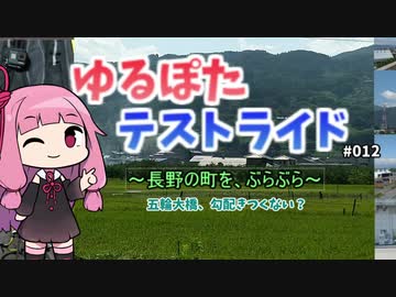 【ボイロ車載】ゆるぽたテストライド＃012～長野の町をぶらぶら～　