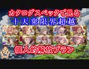 【グラブル】カタログスペックで見る十天衆限界超越個人的解放プラン