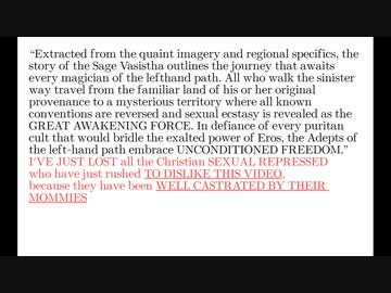 weaknesses in Crowley's practice of sex magic - クロウリーが実践したセックスマジックの弱点 (in english)