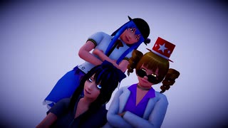 【そばかす式MMD】　　マフィア　　　しおんとゆかいな仲間たち