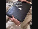 合成皮革黒色macbookproケース軽い薄いm1ソフト黒いワニ クロコダイル2020 MacBook Air 13インチかっこいいブラック ワニ革 合皮レザー高級シンプル マックブックエアー