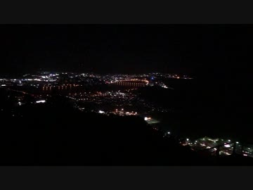 佐賀県唐津市　鏡山の夜景□