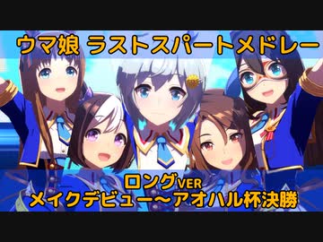 【ウマ娘BGM】レースBGM ロングラストスパートメドレー ver2 【～アオハル杯決勝】