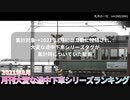 月刊大変な途中下車シリーズランキング 2021年8月号