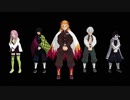 【鬼滅のMMD】炎、水、風、恋、蛇でNIGHT OF FIRE