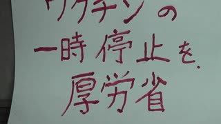 ワクチン事故発生！｀因果関係 不明´であっても中断して調査すべき。