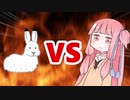 茜ちゃんVSウサギ