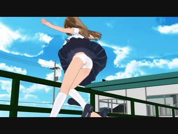 【ＭＭＤ】てとらーず2人ミニセーラー服が駅のホームで今日もハレバレを踊る再作成