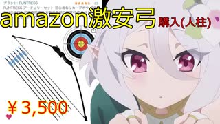 amazonで激安アーチェリー(初心者用)買ってみた