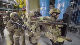 原発で人質救出訓練を行うFSB特殊部隊Vympel