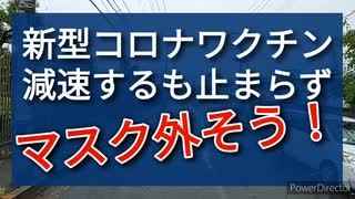 新型コロナワクチン接種、減速するも止まらず　＋　マスクは不要、外してこう(^o^)