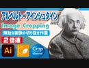 ドM無駄作業：イラストレーター（Adobe illustrator）パスの切り抜き作業動画（アルベルト・アインシュタイン.ver）2倍速