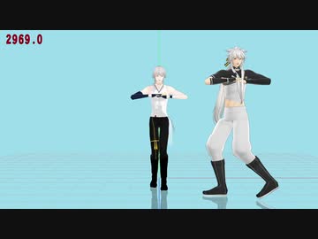 【MMD刀剣乱舞】アザイドロップモーショントレース途中（まだ2人目）0-3099f