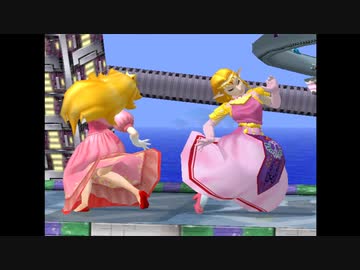 スマブラDX F-ZEROマシンに嬲られるピーチ姫とゼルダ姫